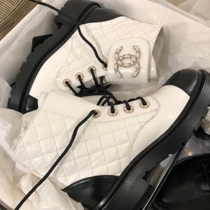 Chanel Combat Boots